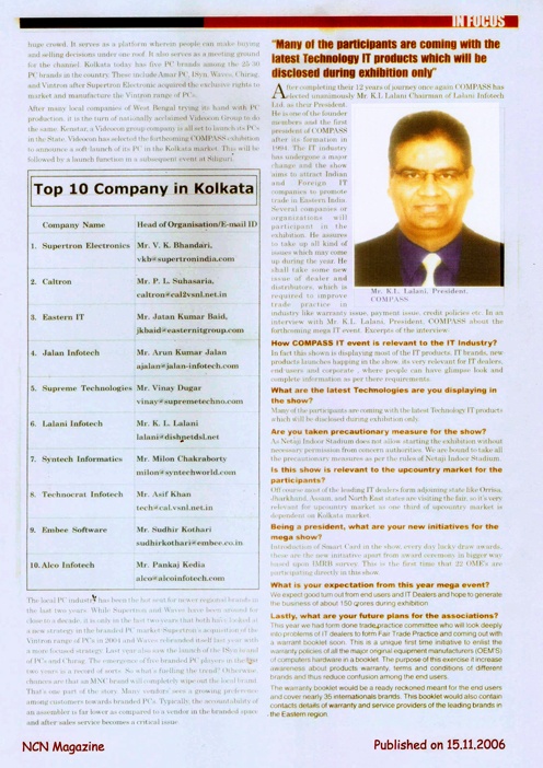 KL Lalani talks about the relevance of COMPASS IT event at the completion of it's 12 Years of Journey