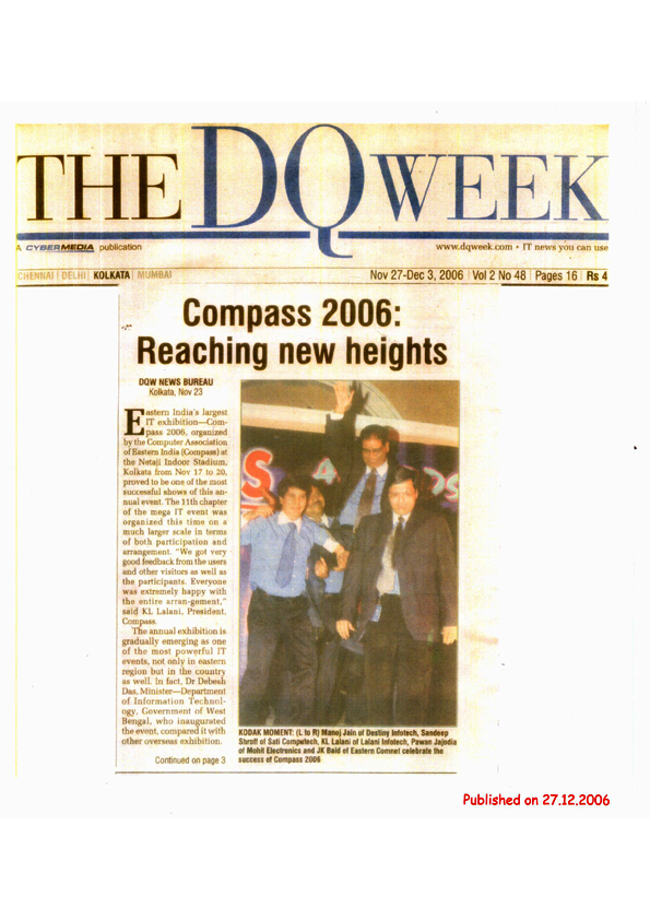 Compass 2006 featured in The DQ Week