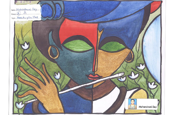 Special Drawing Selected for Lalani e-TECH City's Official Calendar, Art by Mahendrani Dey